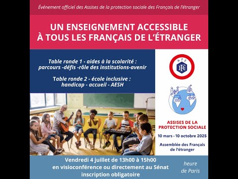 Webinaire spécial éducation – un enseignement accessible à tous les Français de l’étranger.