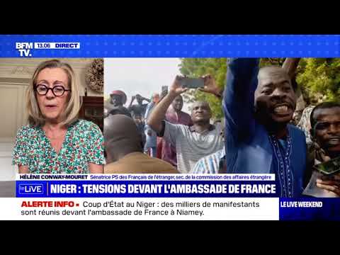 Mon interview sur BFMTV pour réagir à l&#039;aggravation de la situation politique au Niger