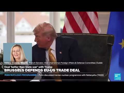 Ma participation sur France 24 à un débat sur l&#039;accord commercial entre l&#039;UE et les Etats-Unis
