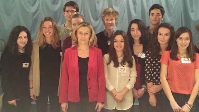 Rencontre avec les élèves du lycée international de Saint-Germain-en-laye sur la mobilité des jeunes
