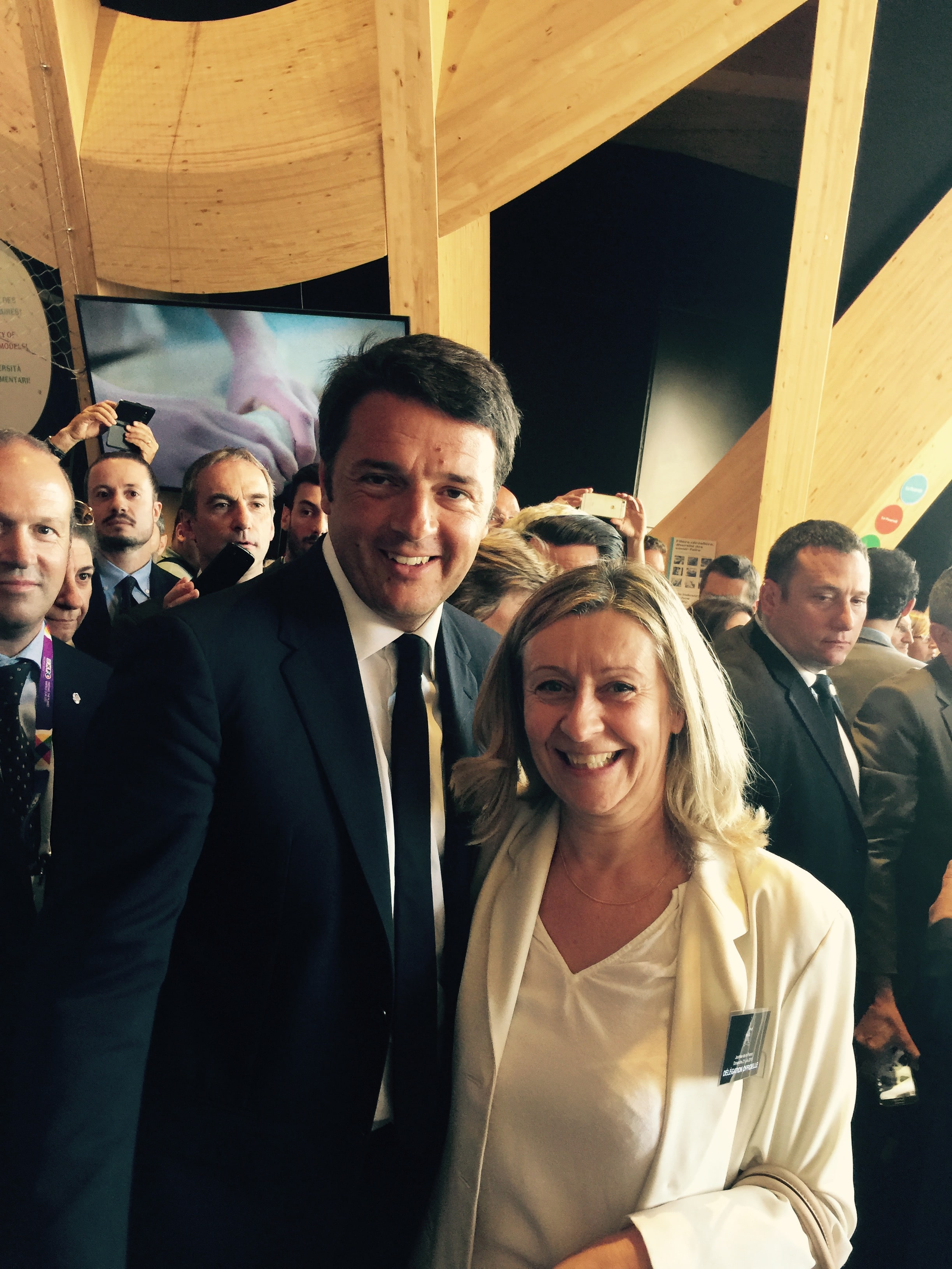 Visite de l’exposition universelle de Milan avec une délégation sénatoriale