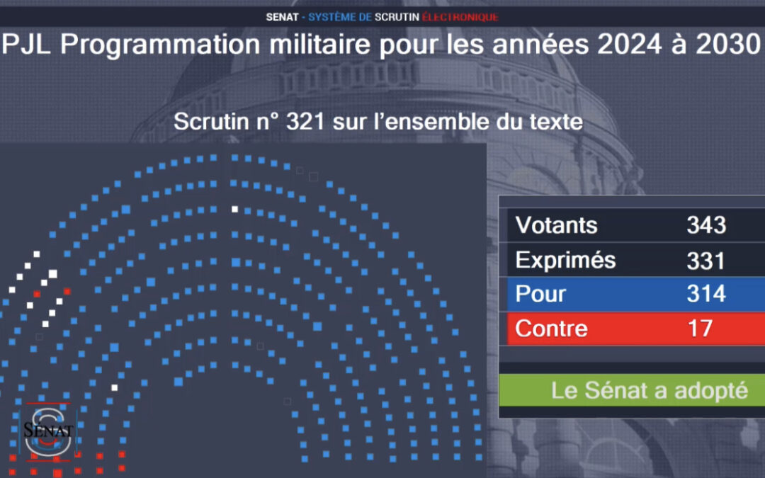 Mes interventions en séance lors de l&rsquo;examen de la loi de programmation militaire (LPM) 2024-2030