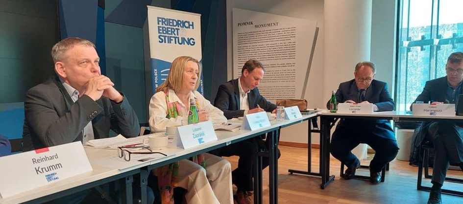 Ma participation à un colloque organisé par la Fondation Friedrich-Ebert-Stiftung à Varsovie sur la guerre en Ukraine et la sécurité européenne