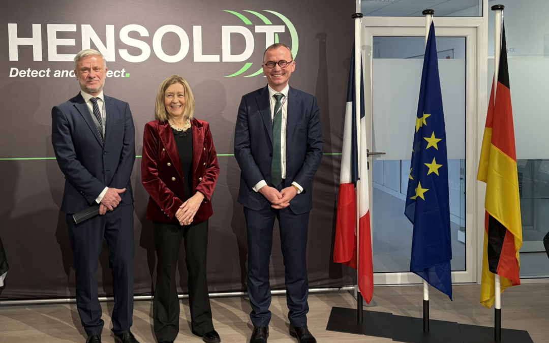 Visite du site d&rsquo;Hensoldt, entreprise du secteur de la défense et leader français dans la cryptographie, la cybersécurité et l&rsquo;IFF